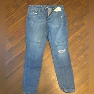 Sonoma 12L skinny curvy distressed jeans